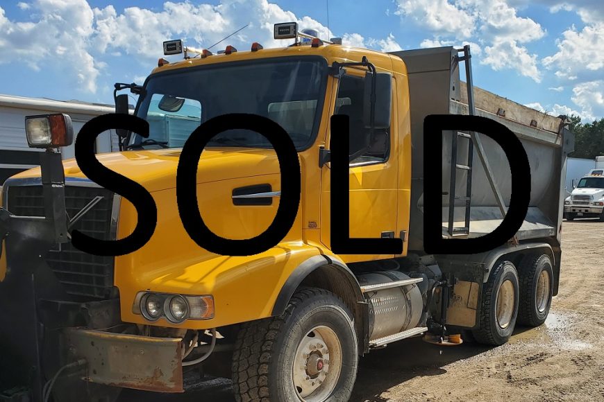 2003 VOLVO VHD DUMP TRUCK WITH SNOW PLOW AND SANDER